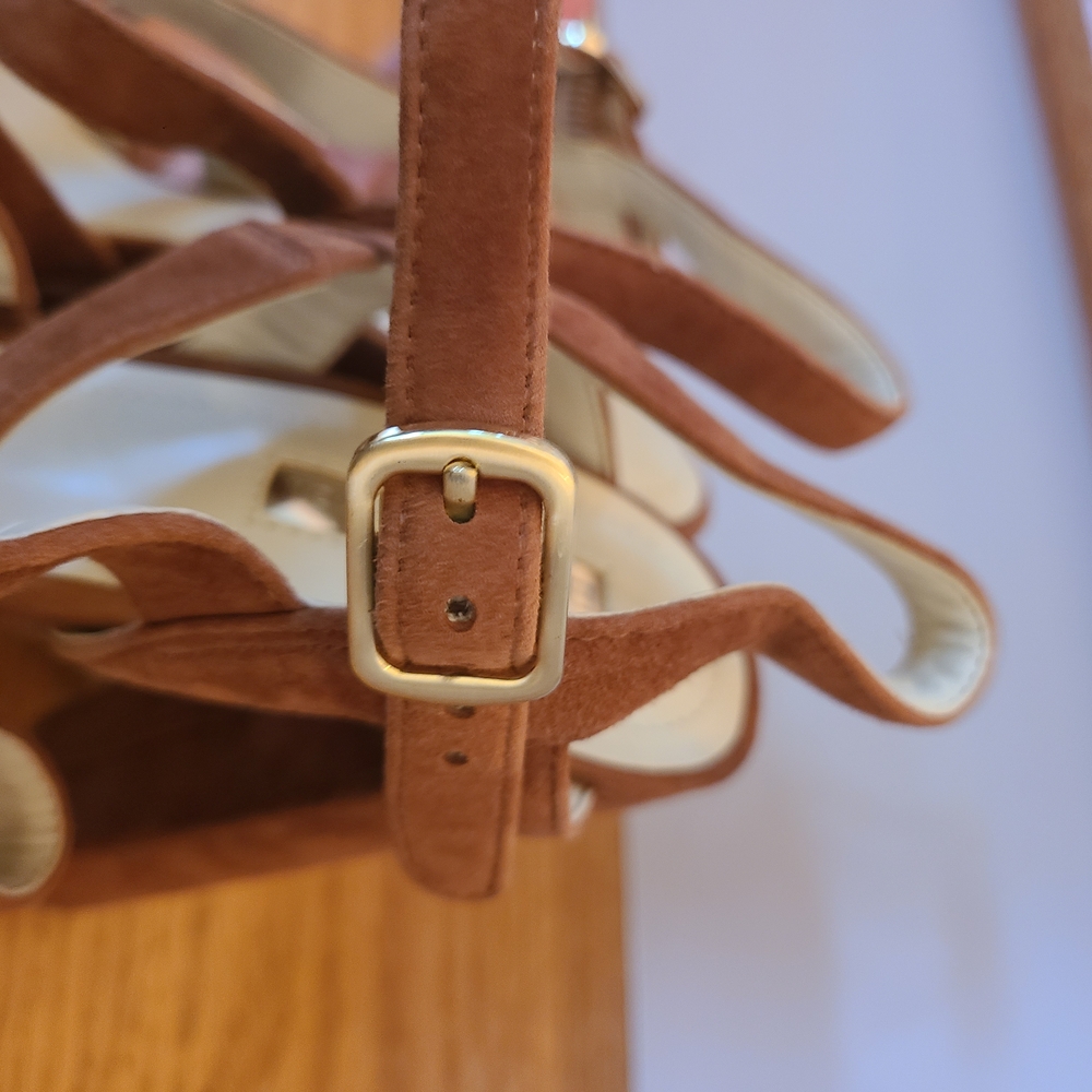 NWOT/NWOB BCBGeneration Morgan Strappy Heel In Carmel Sz 8 - Picture 10 of 10